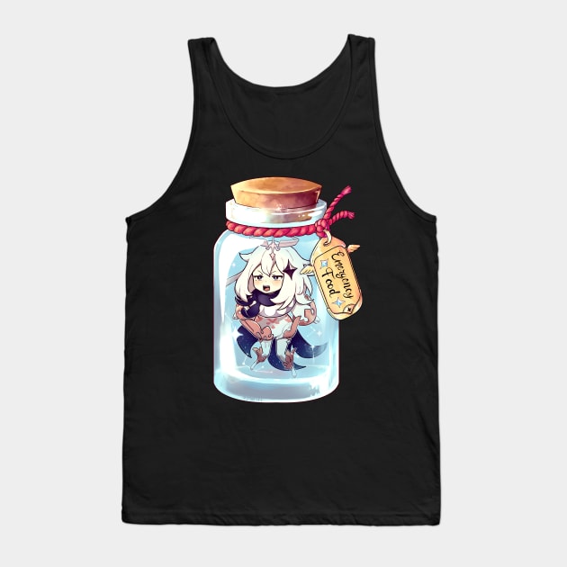 Paimon Emergency Food - Genshin Impact Tank Top by Hunholy